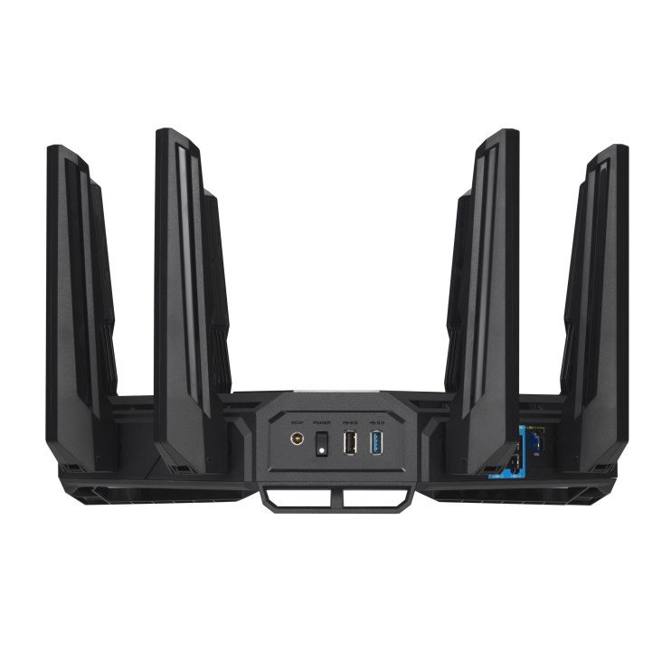 ASUS ROG Rapture GT-BE98 Gaming Router,  WiFi 7,  Dual 10G Ports,  AURA RGB,  AiMesh3 