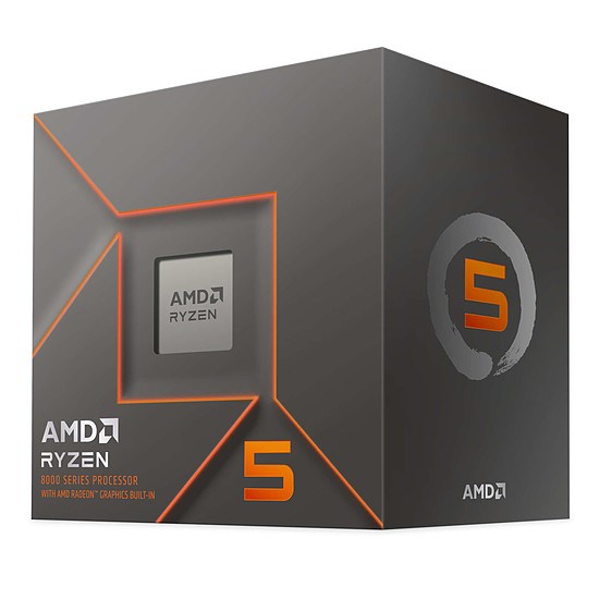 CPU AMD RYZEN 5 8600G,  6-core,  až 5.0GHz,  22MB cache,  65W,  AMD Radeon 760M Graphics,  socket AM5,  BOX0 