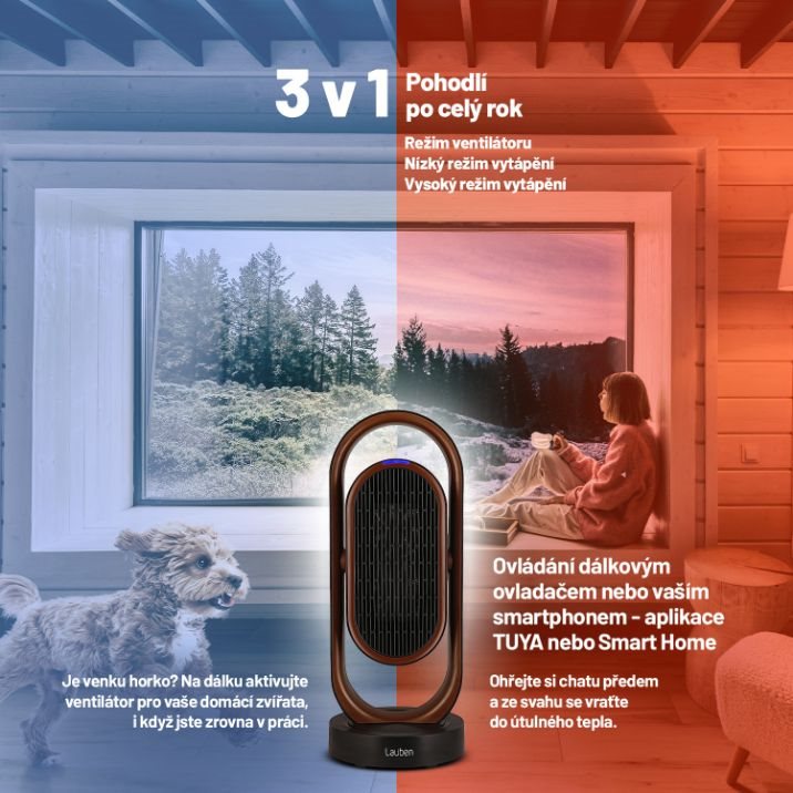 Lauben Smart Fan&Heater 2in1 1800BB3 