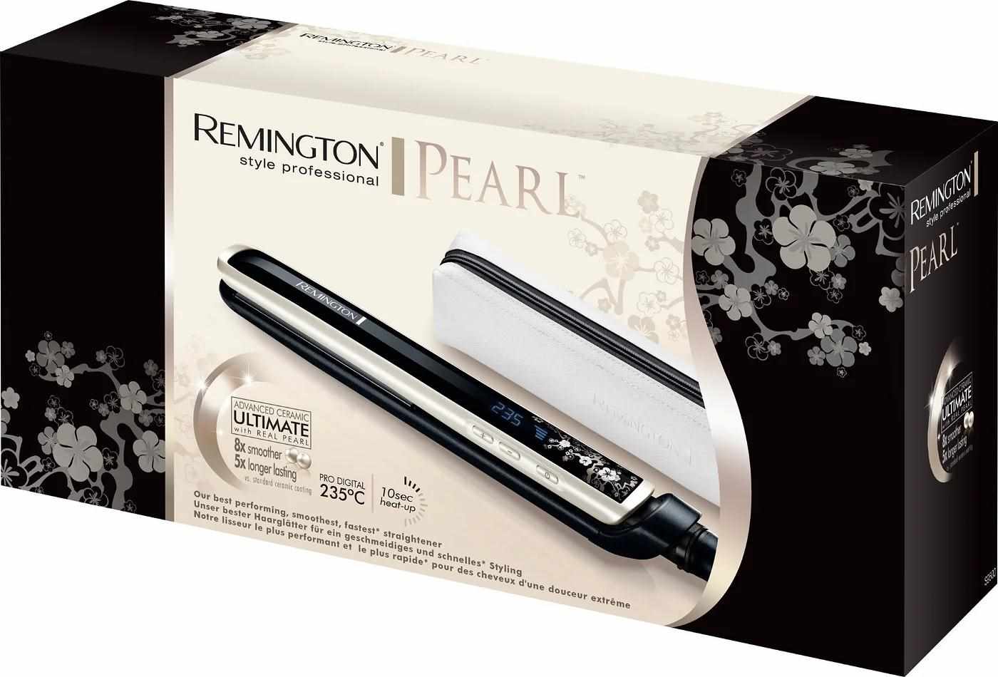Remington S9500 Pearl žehlička na vlasy,  rychlonahřívání,  regulace teploty,  pouzdro4 