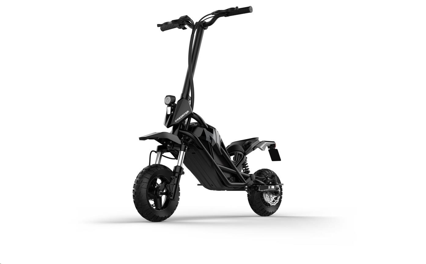 ACER Electrical Scooter Predator Extreme,  48V/ 350W (peak 960W,  40Nm) hub motor,   max rychlost 25km/ h,  dojezd 35km1 