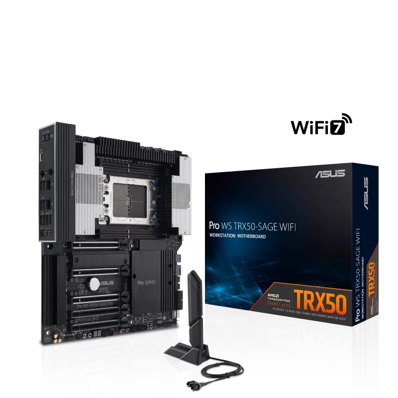 ASUS MB Sc sTR5 Pro WS TRX50-SAGE WIFI,  AMD TRX50,  4xDDR5,  WiFi,  CEB0 