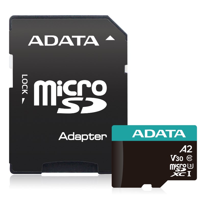 ADATA MicroSDXC karta 256GB Premier Pro UHS-I V30S (R:100/ W:80 MB/ s) + SD adaptér1 