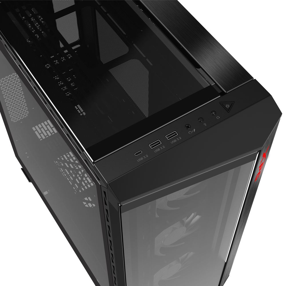 ADATA XPG case BATTLECRUISER II Mid-Tower,  bez zdroje,  4x 120mm ARGB Fan,  Černá1 