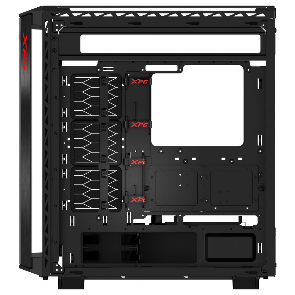 ADATA XPG case BATTLECRUISER II Mid-Tower,  bez zdroje,  4x 120mm ARGB Fan,  Černá2 