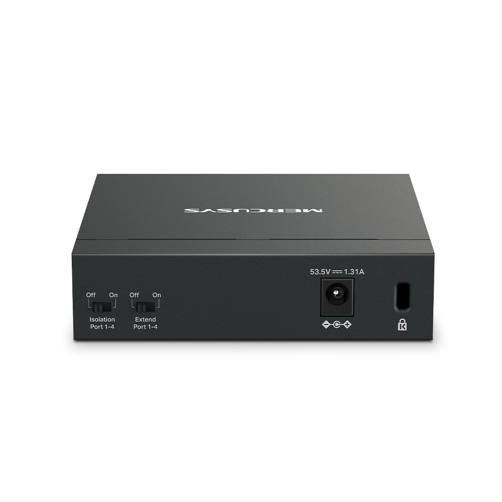 MERCUSYS switch MS105GP (5xGbE,4xPoE+,65W,fanless)2 