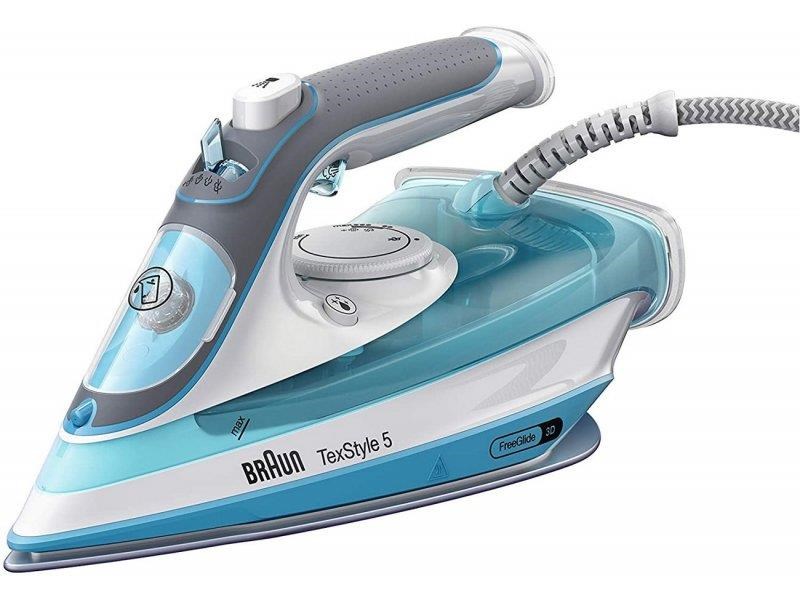 Braun TexStyle 5 SI5006BL napařovací žehlička, 2600 W, pojistka proti přehřátí, Anti-drip, modrá0 