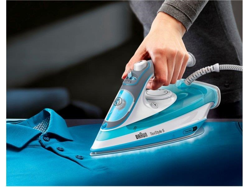 Braun TexStyle 5 SI5006BL napařovací žehlička, 2600 W, pojistka proti přehřátí, Anti-drip, modrá5 
