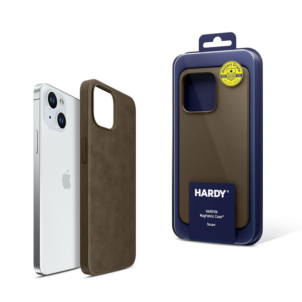 3mk HARDY MagFabric Case pro Apple iPhone 15 Pro Max,  Taupe