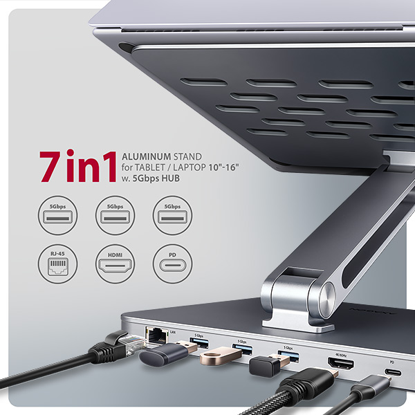 AXAGON HMC-STND,  stojan pre 10