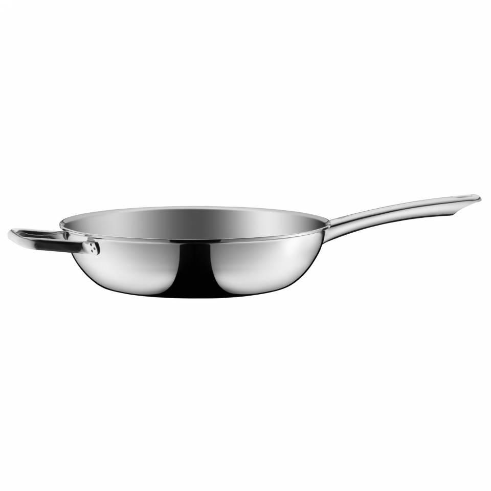 WMF Profi Resist vysoká pánev, 28cm, ruční mytí, nerezová ocel 18/10, hliník, chromová ocel0 