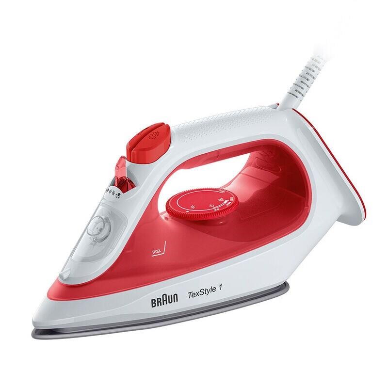 Braun TexStyle 1 SI1019RD napařovací žehlička, 1900 W, rychlé nahřívání, červená0 