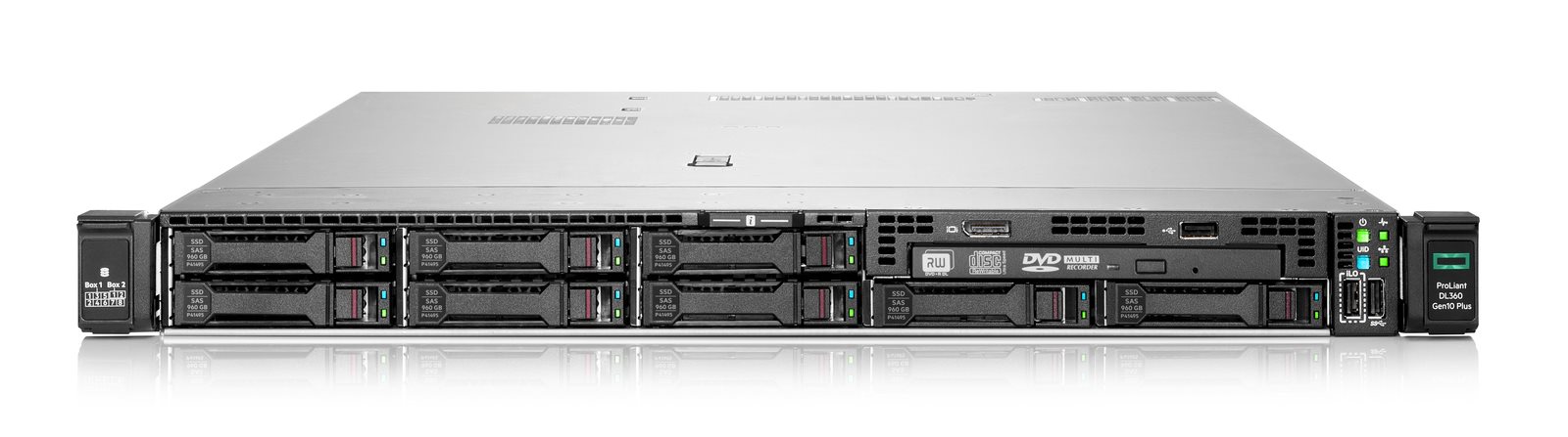 HPE PL DL360g10 Plus 4310 (2.1G/ 12C) 1x32G MR416i-a/ 4Gssb 8SFFBCU3 HiPerFans 1x800Wti RF 2x10G-Tocp EIR P55274-421 RENEW0 