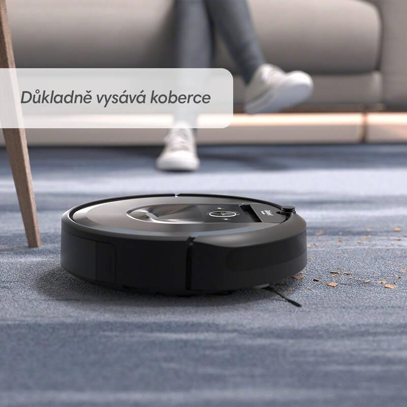 iRobot Roomba i8+ Combo (i8578) robotický vysavač s mopem,  mobilní aplikace,  navigace iAdapt 3.0,  automatické vysypávání9 