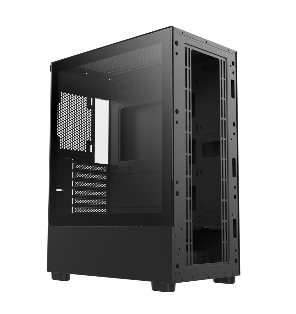 1stCOOL skříň GAMER 5,  Mid tower,  AU,  USB 3.0,  USB-C,  2x 140 ARGB Fan,  1x 120 ARGB Fan,  bez zdroje,  černá6 