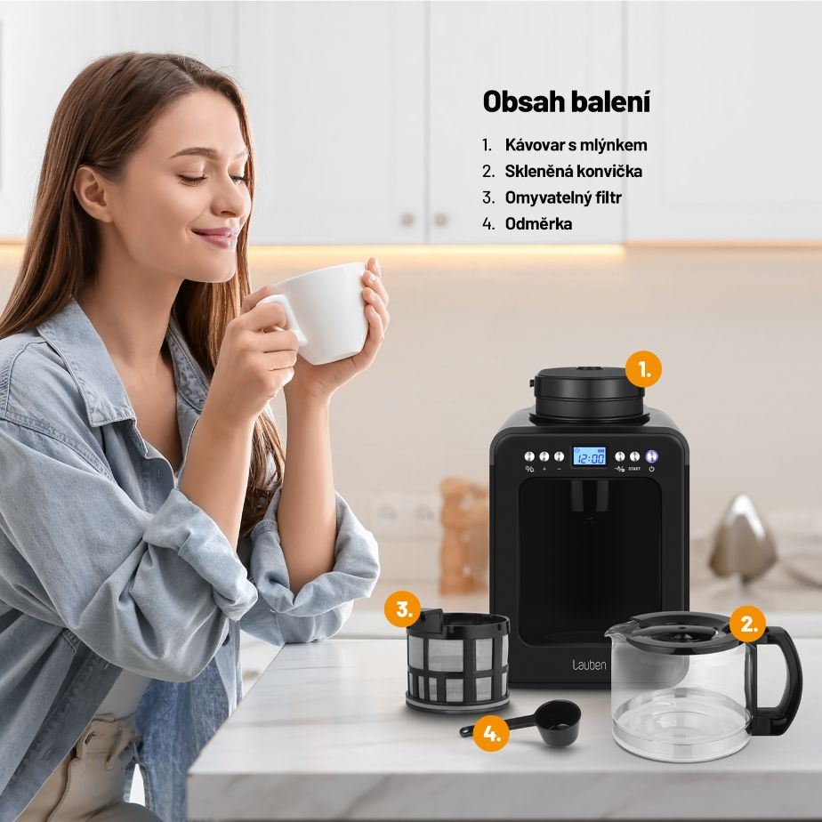 Lauben Grind&Drip Coffee Maker 600BB4 