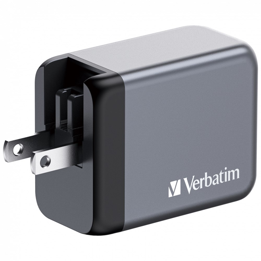 VERBATIM GaN Nabíječka do sítě GNC-65,  65W,  2x USB-C,  1x USB4 