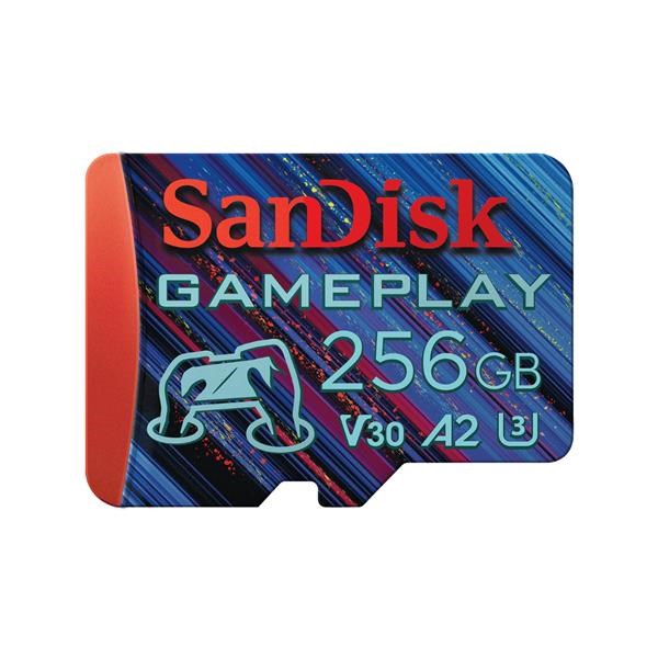 SanDisk MicroSDXC karta 256GB GamePlay (R:190/ W:130 MB/ s,  UHS-I,  V30,  A2)0 