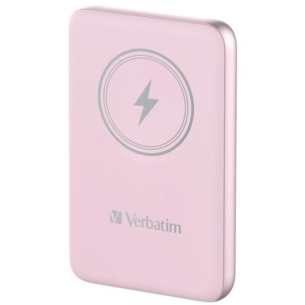 VERBATIM Powerbanka Charge "n" Go,  Magnetická,  10000 mAh,  USB-C,  Růžová1 