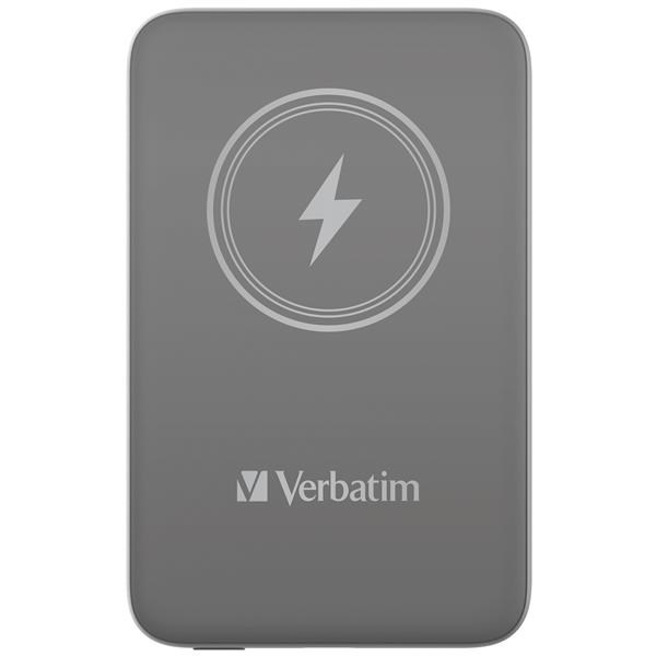 VERBATIM Powerbanka Charge "n" Go,  Magnetická,  10000 mAh,  USB-C,  Šedá0 