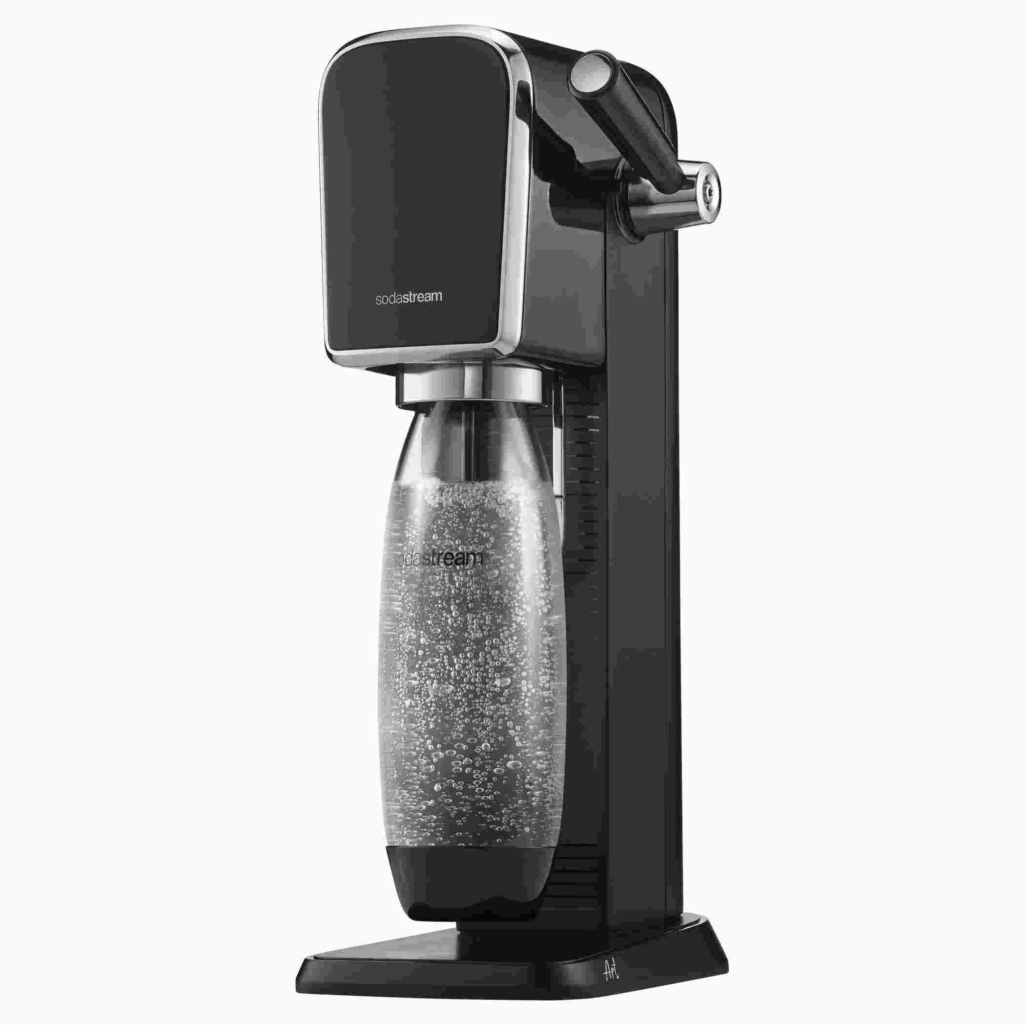 SodaStream ART výrobník sody, mechanický, 1l láhev, bobička s CO2, černý0 