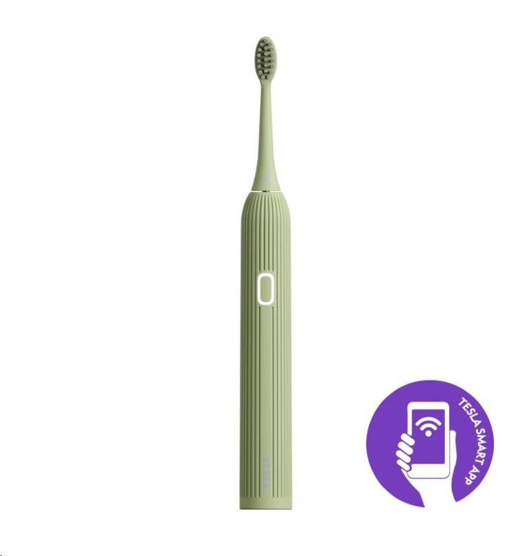 BAZAR - Tesla Smart Toothbrush Sonic TS200 Green - Poškozený obal (Komplet)3 