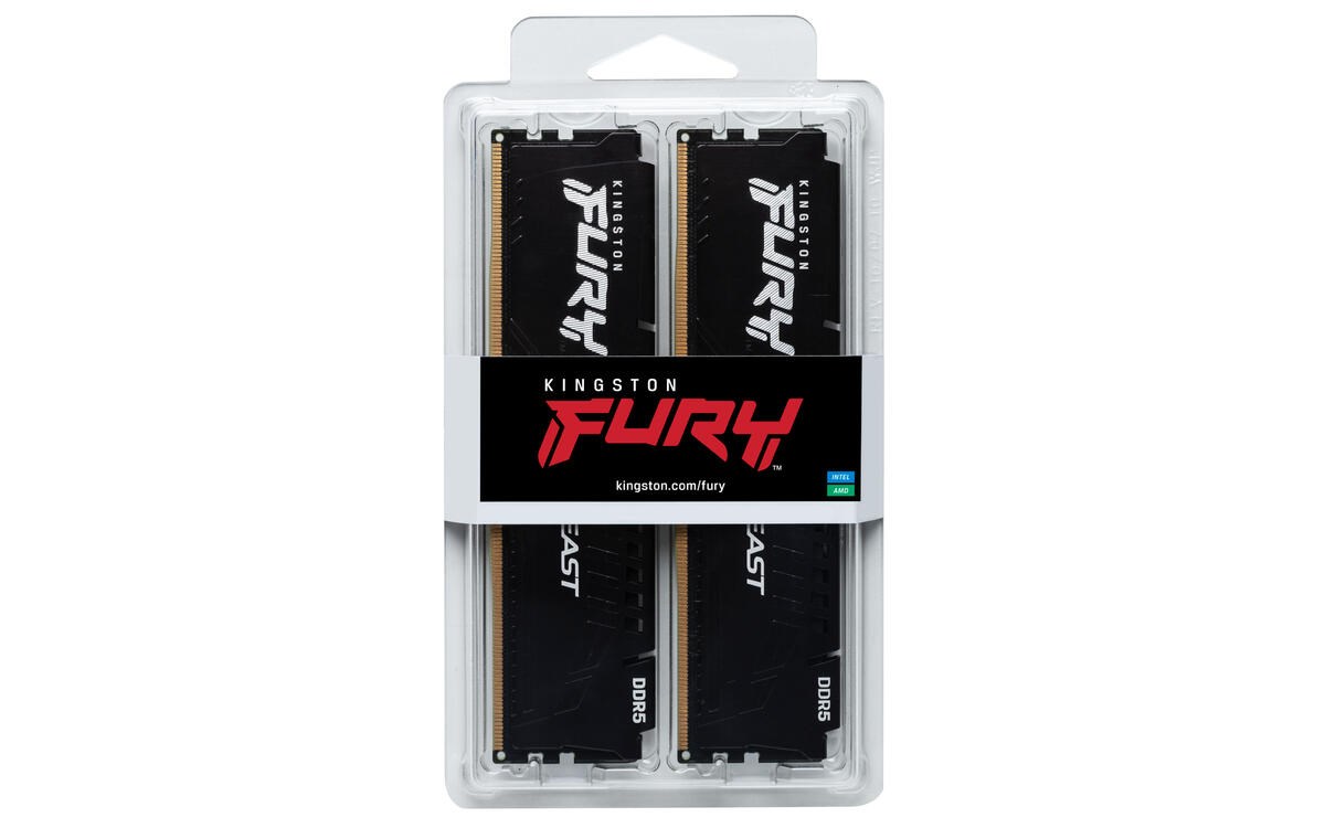 KINGSTON DIMM DDR5 64GB (Kit of 2) 6000MT/ s CL30 ECC FURY Beast EXPO Černá2 
