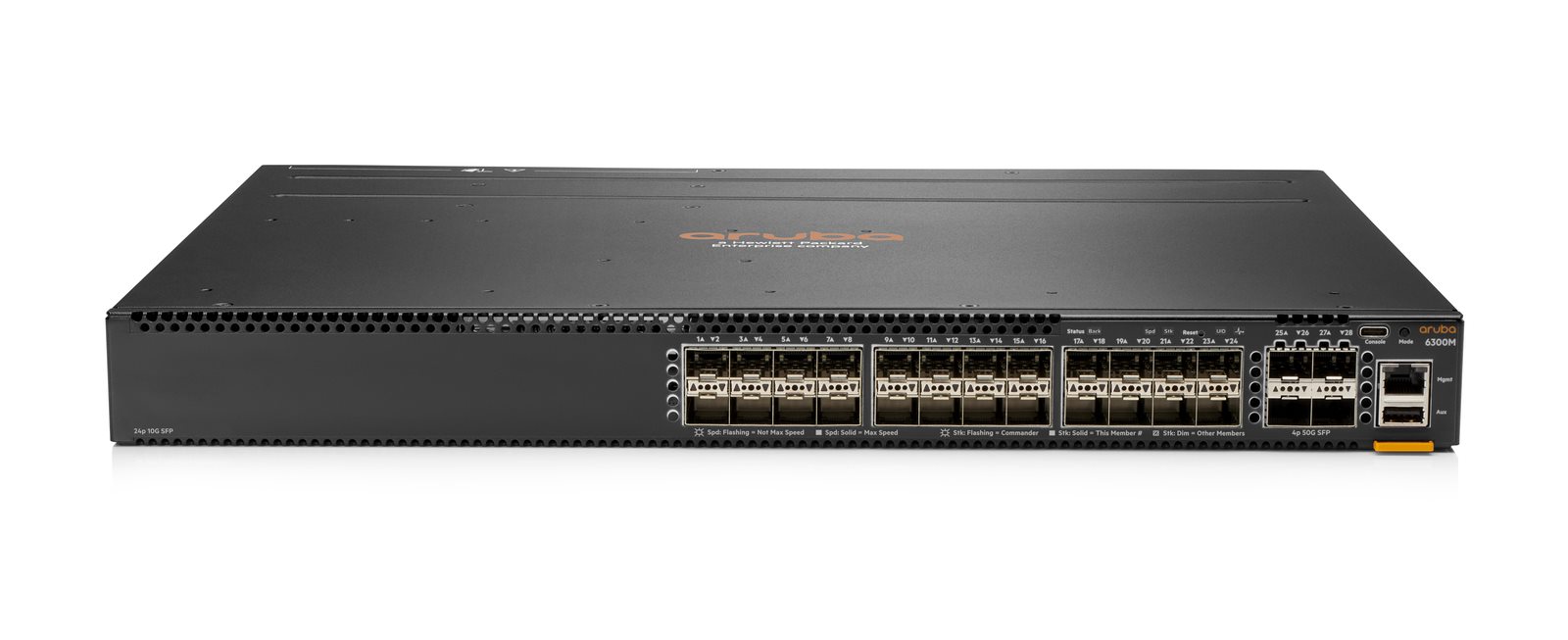 Aruba 6300M 24-port SFP+ and 4-port SFP56 Switch JL658A RENEW1 
