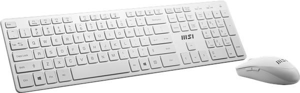 MSI set klávesnice a myši RF1430M-WT,  bezdrátová,  CZ/ SK lokalizace,  bílá1 