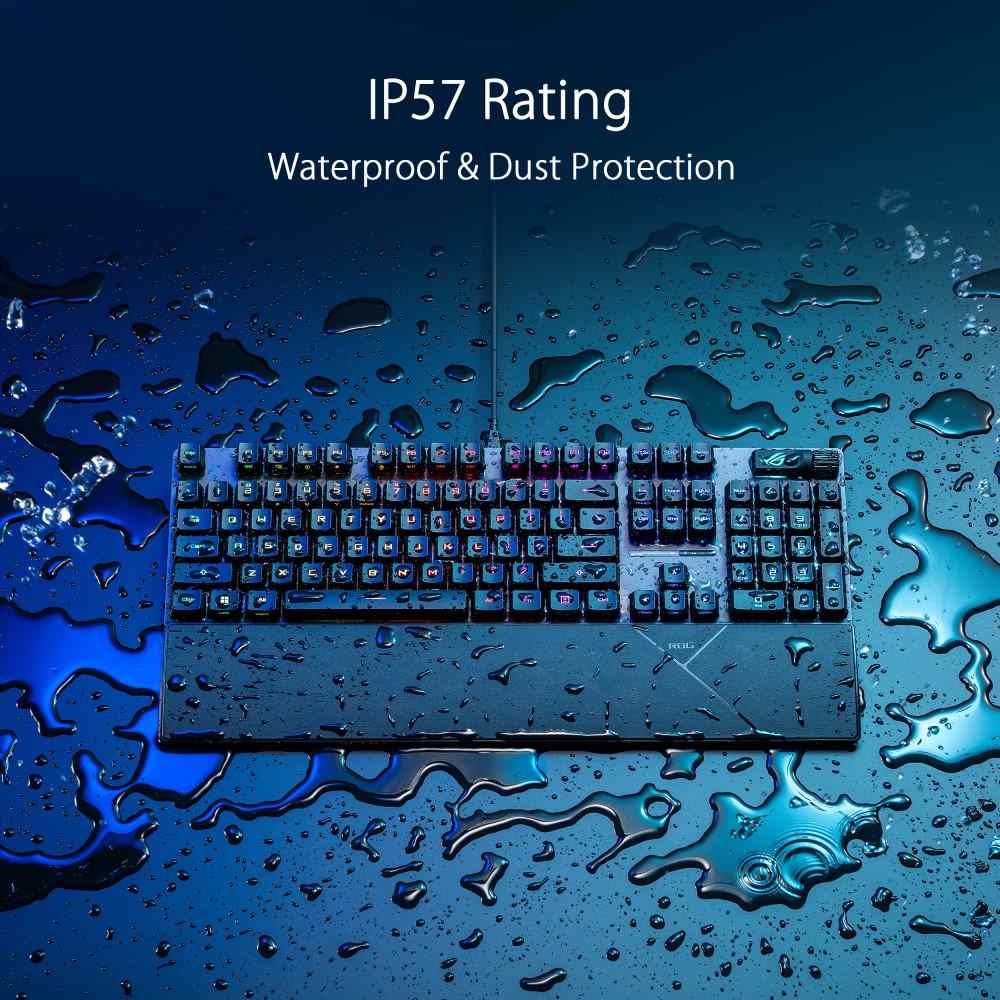 ASUS klávesnice ROG STRIX SCOPE II,  mechanická,  drátová,  ROG RX RED /  PBT,  US2 