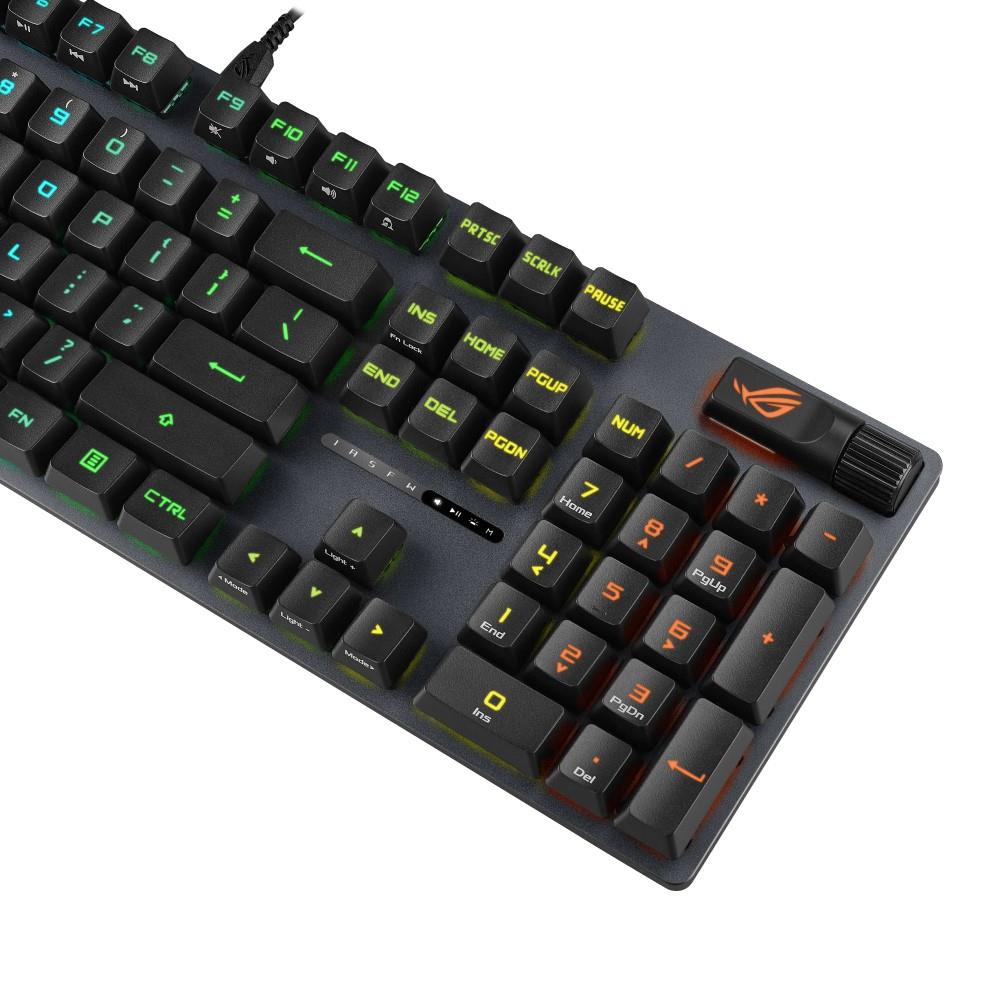 ASUS klávesnice ROG STRIX SCOPE II,  mechanická,  drátová,  ROG RX RED /  PBT,  US0 