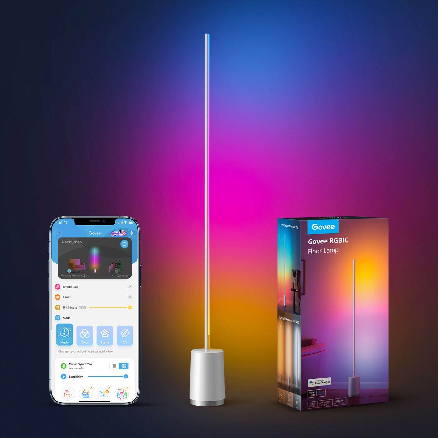 Govee Lyra Smart RGBICWW LED lampa + ovladač2 