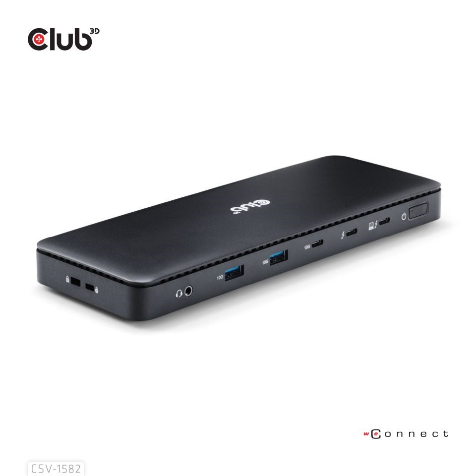 Club3D Dokovací stanice USB-C 12v1,  1xDP,  1xHDMI,  2xUSB-C,  4xUSB,  1xRJ45,  černá5 