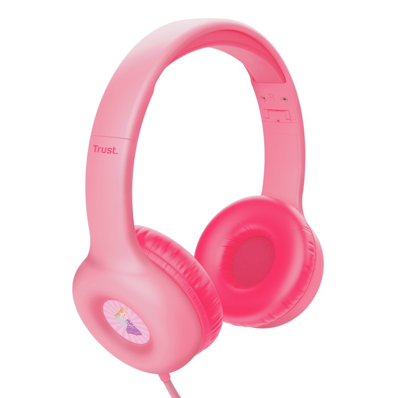 TRUST sluchátka Nouna Kids Headphones,  Růžová1 