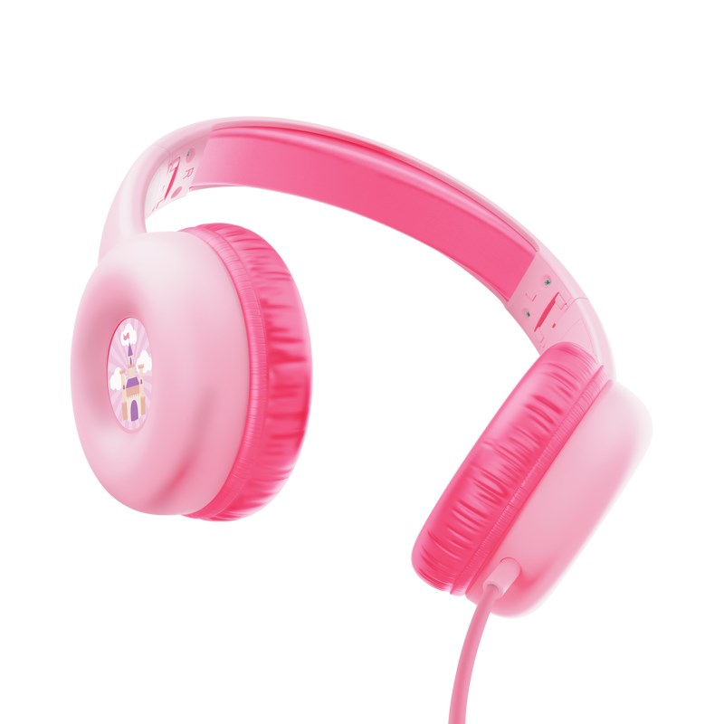 TRUST sluchátka Nouna Kids Headphones,  Růžová3 