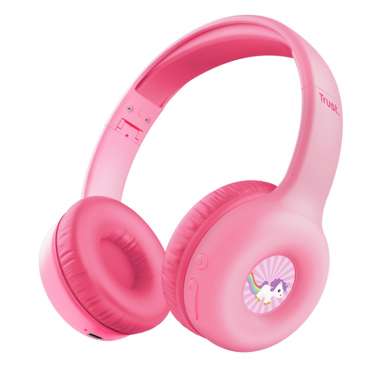 TRUST bezdrátová sluchátka Nouna, Bluetooth, Růžová0 