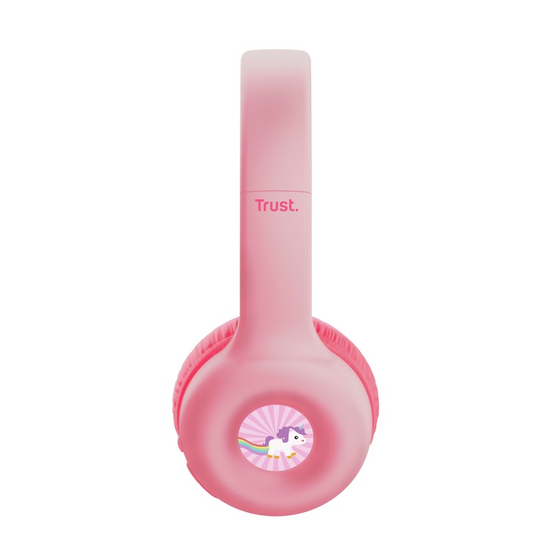 TRUST bezdrátová sluchátka Nouna, Bluetooth, Růžová3 
