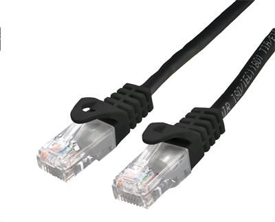 C-TECH kabel patchcord Cat6,  UTP,  černý,  3m0 
