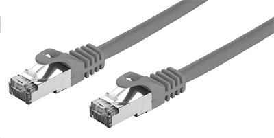 C-TECH kabel patchcord Cat7,  S/ FTP,  šedý,  3m0 