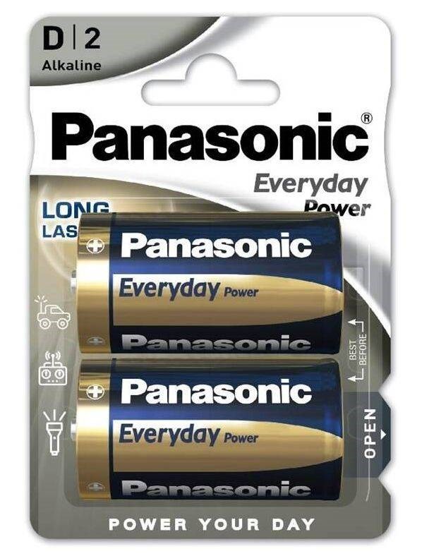 Panasonic Alkalická baterie LR20EPS/ 2BP Everyday Power (Blistr 2 ks)0 