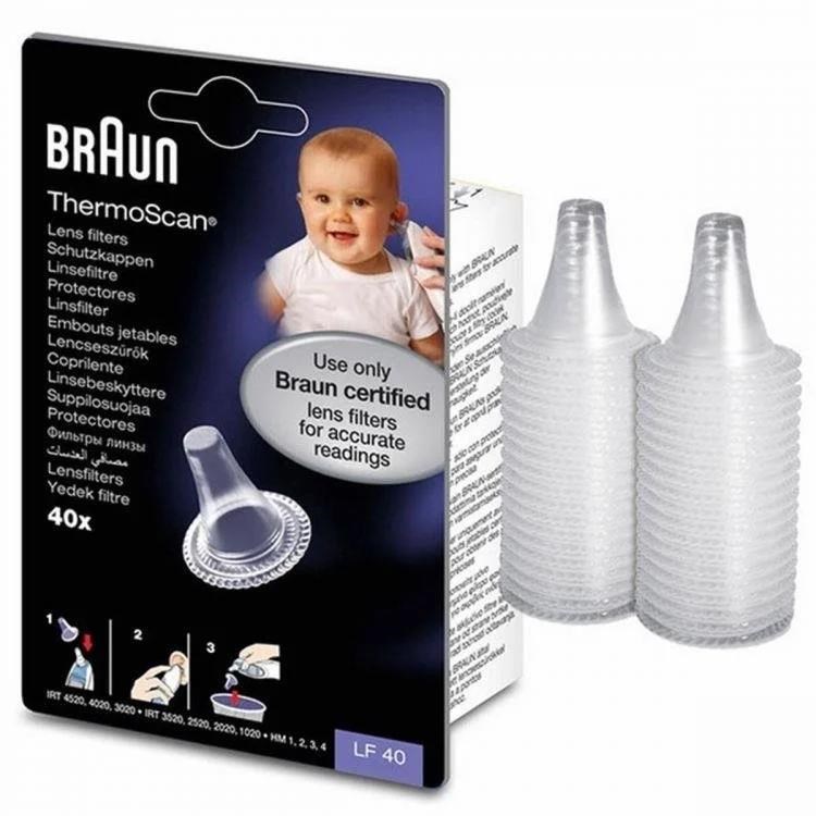 Braun LF40 ThermoScan náhradní krytky pro ušní teploměry, 40 kusů0 