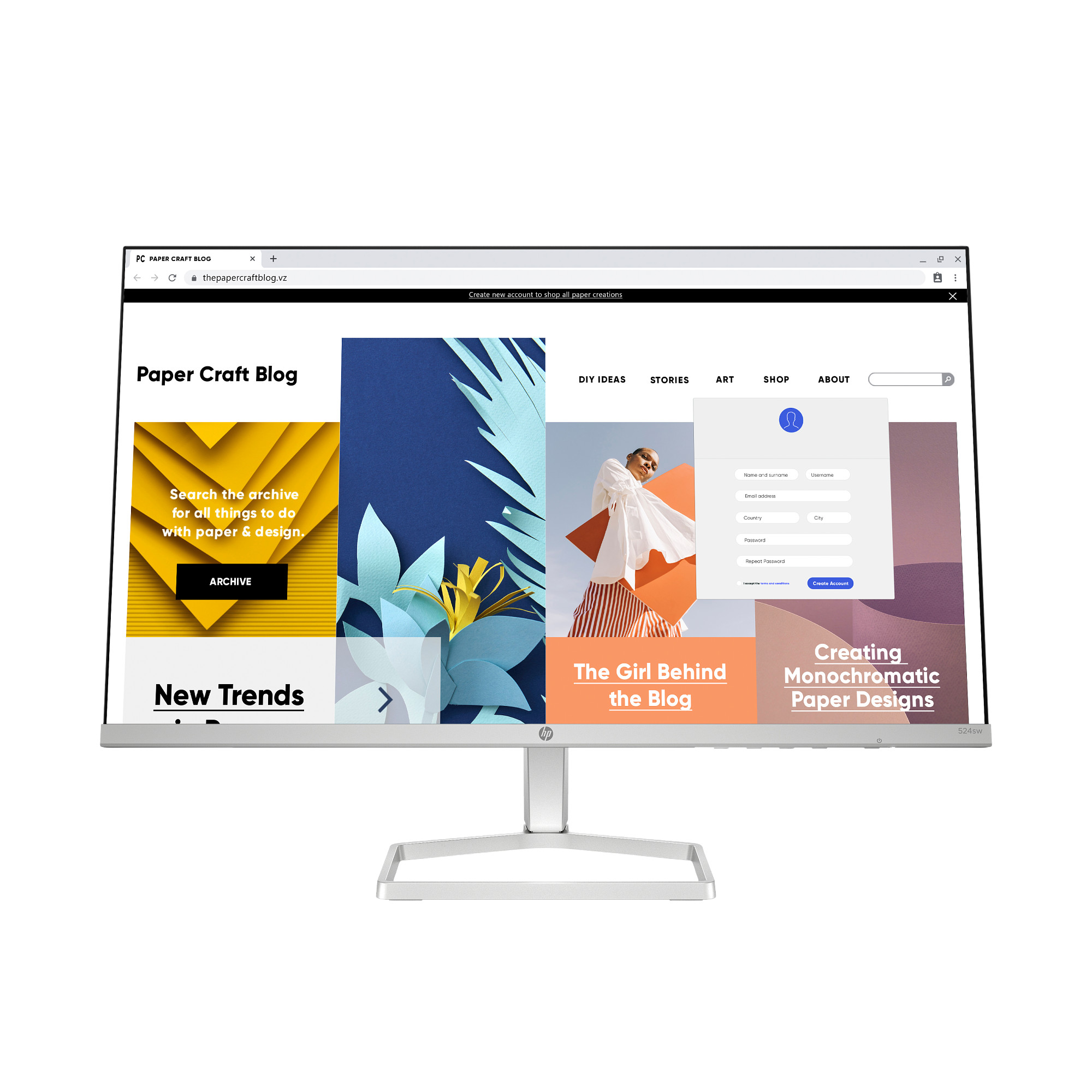 HP LCD 524sw,  IPS matný 23.8