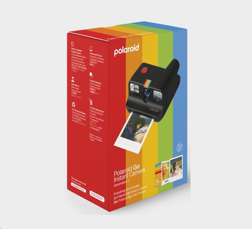 BAZAR - Polaroid Go Gen 2 E-box Black - Poškozený obal (Komplet)1 