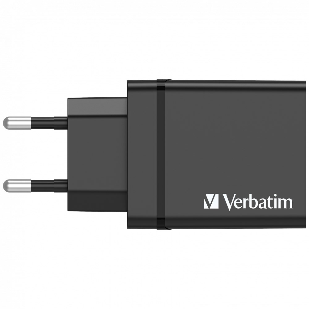 VERBATIM Univerzální adaptér nabíječka CHR-30EU2,  30W,  1x USB-C,  3x USB černá3 