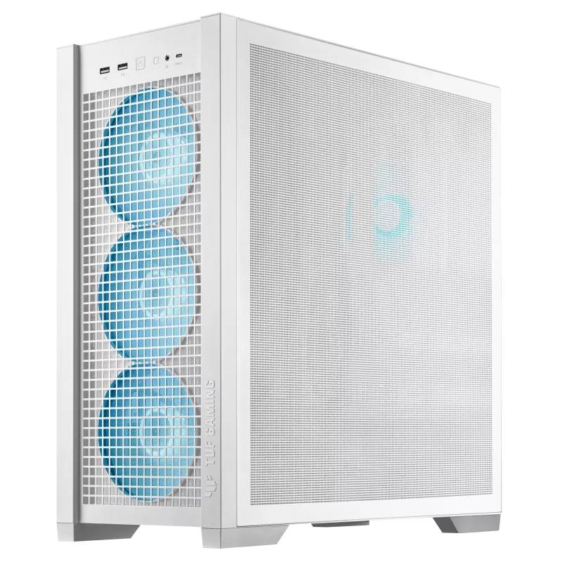 ASUS case TUF GAMING CASE (GT302) TG,  Mid Tower,  4x 140mm ARGB Fan,  bílá3 