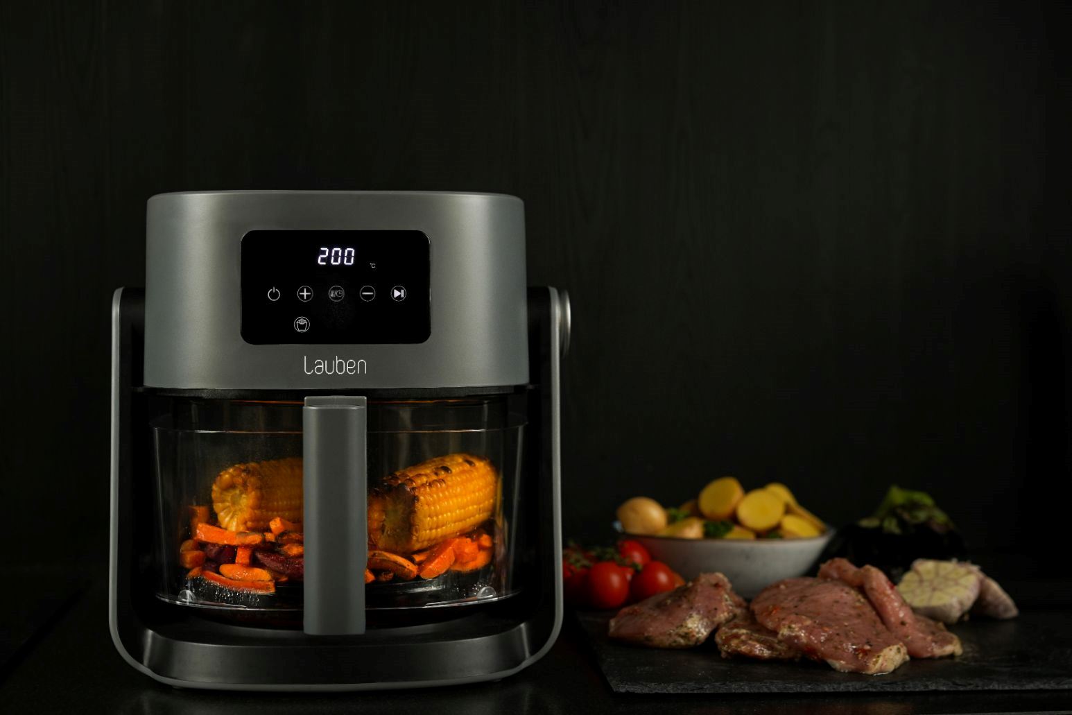 Lauben Glass&Grill Air Fryer 3in1 5500BG - horkovzdušná fritéza14 