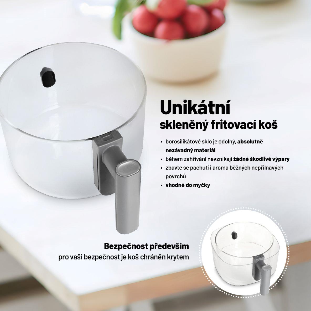 Lauben Glass&Grill Air Fryer 3in1 5500BG - horkovzdušná fritéza1 