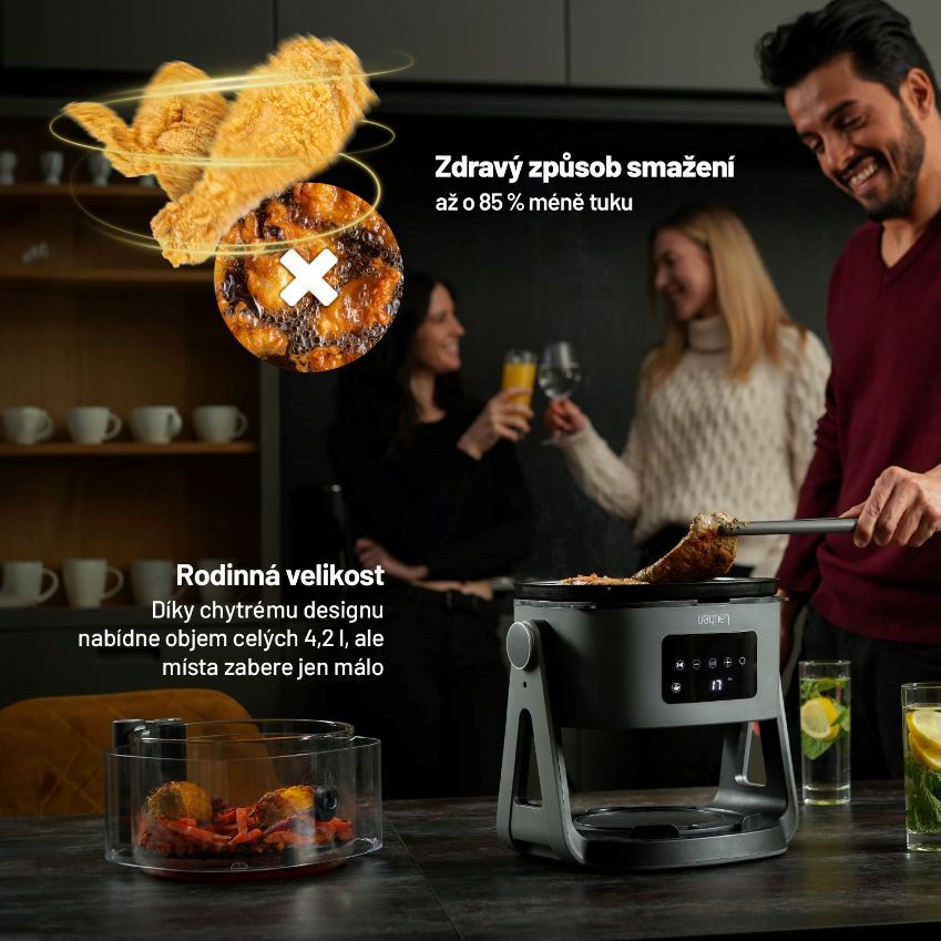 Lauben Glass&Grill Air Fryer 3in1 5500BG - horkovzdušná fritéza3 