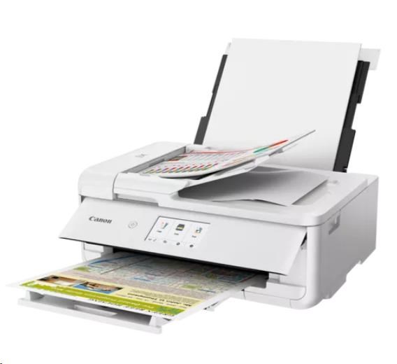 Canon PIXMA TS9551C biela - farebná,  MF (tlač,  kopírovanie,  skenovanie,  cloud),  obojstranný tlač,  USB, LAN, Wi-Fi, Bluetoo1 