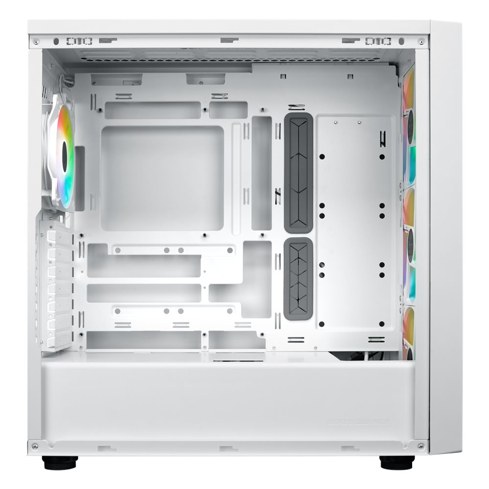 Cooler Master case MasterBox 600,  ATX,  Průhledná bočnice,  3x 140mm ARGB Fan,  1x 120mm ARGB Fan,  ARGB Hub,  Bílá2 